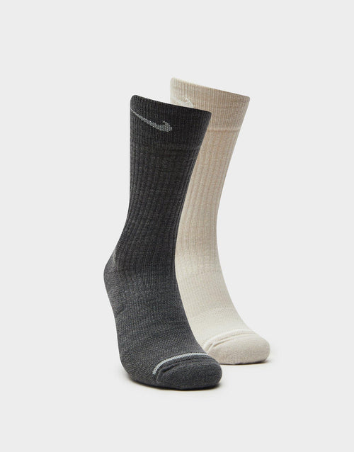 Wool Cushioned Crew Socks 2 Pairs