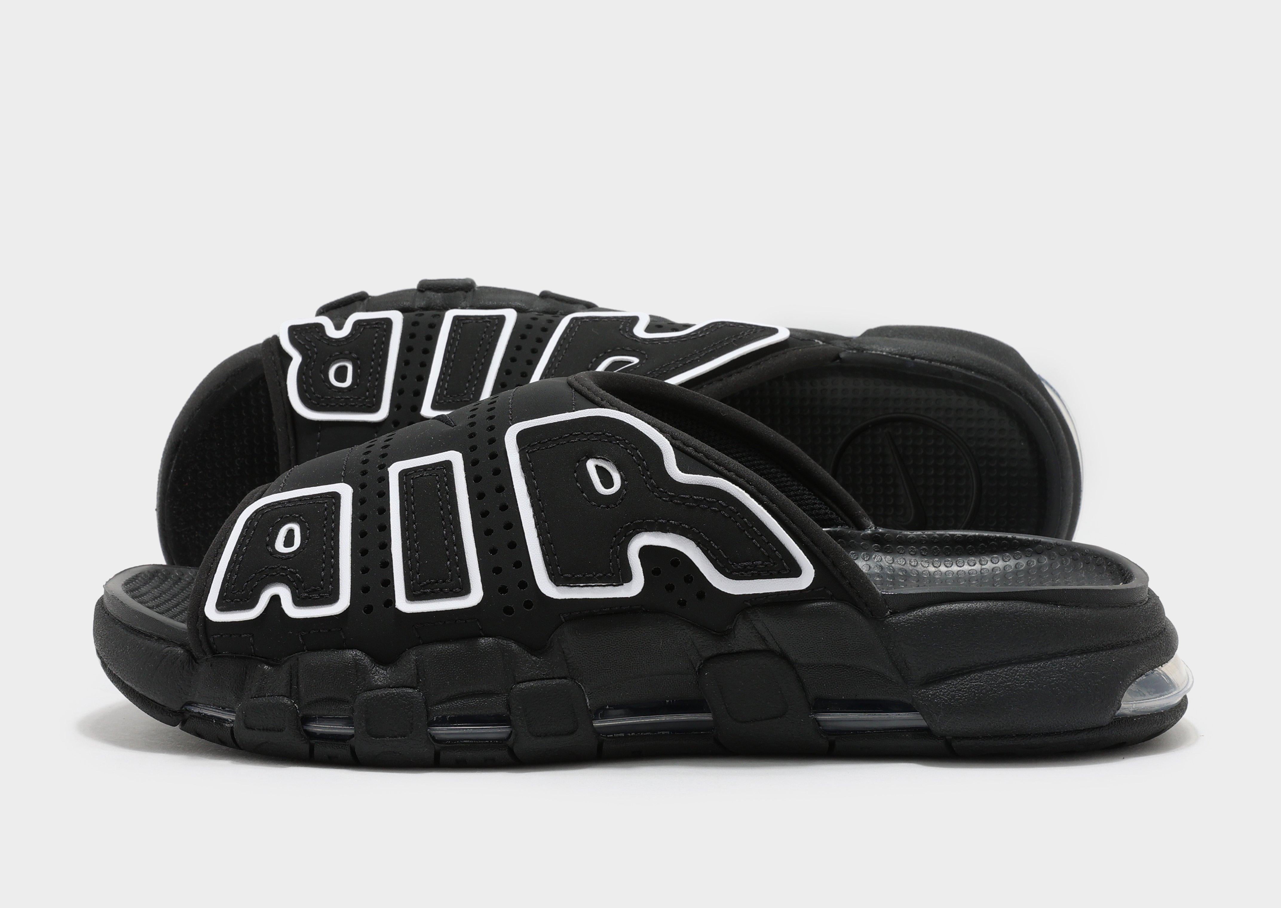 Black Nike Air More Uptempo Slides - JD Sports Singapore