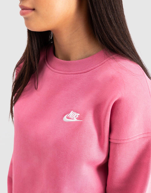 Girls' Club Oversized Crew Sweatshirt Junior