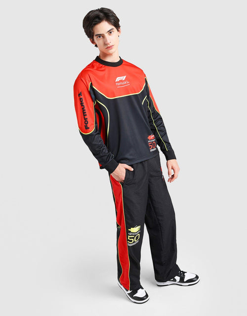 Cut & Sew Long Sleeve Mesh Jersey