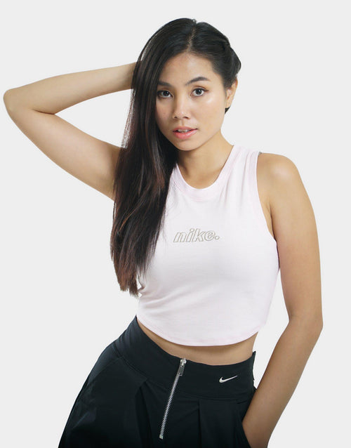 Knit Cropped Mini-Rib Tank