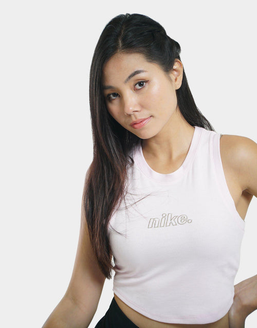 Knit Cropped Mini-Rib Tank