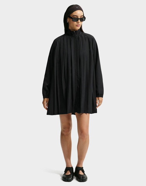 Sportswear Oversized Pleated Mini Dress