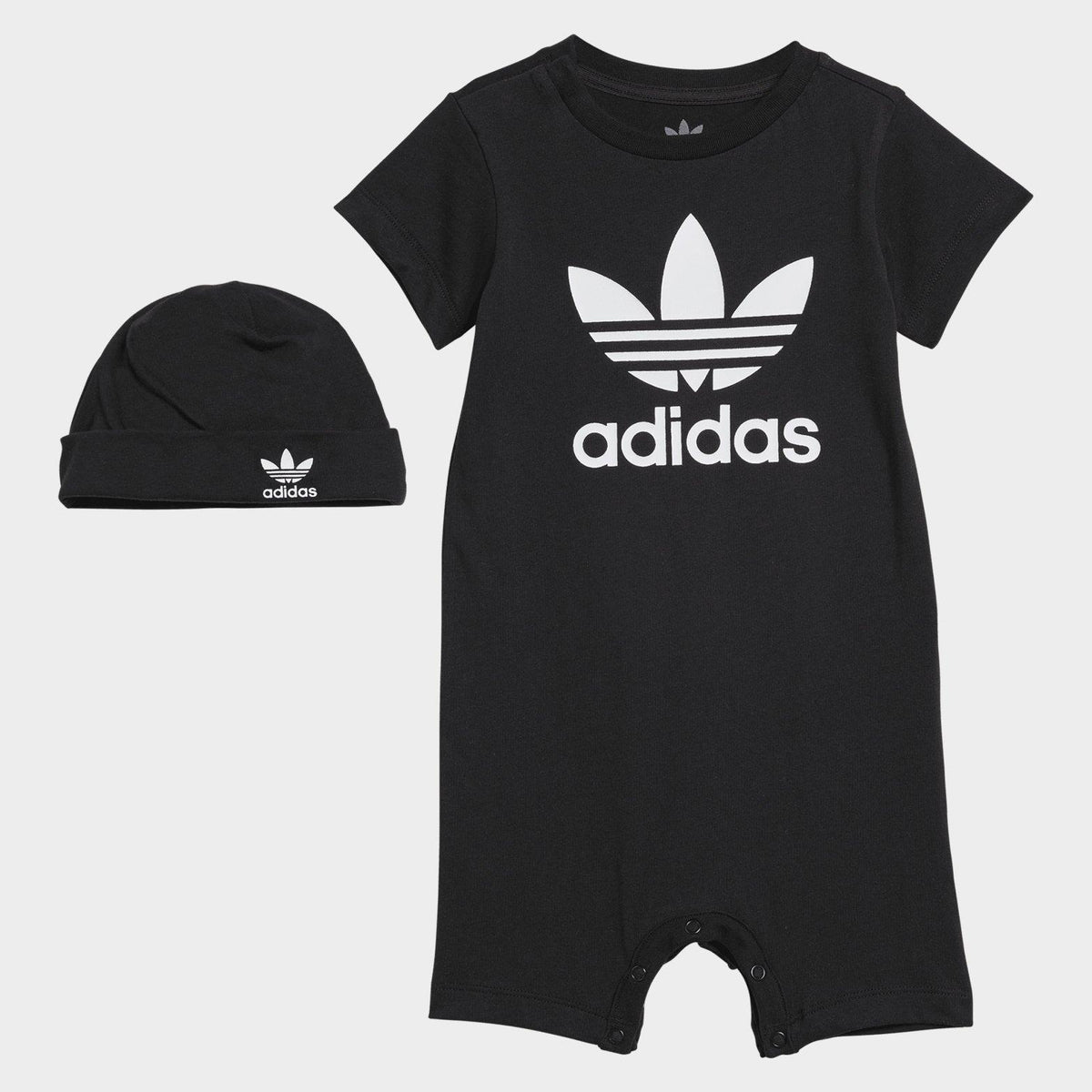 Black adidas Jumpsuit and Beanie Gift Set Infant's JD Sports