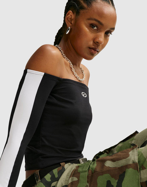 Sportswear Women's Tight Off-Shoulder Top