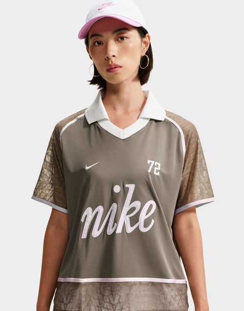 Sportswear Lace Polo Jersey Top