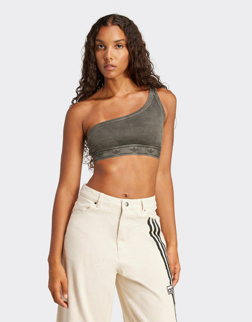 Ribbed One-Shoulder Top