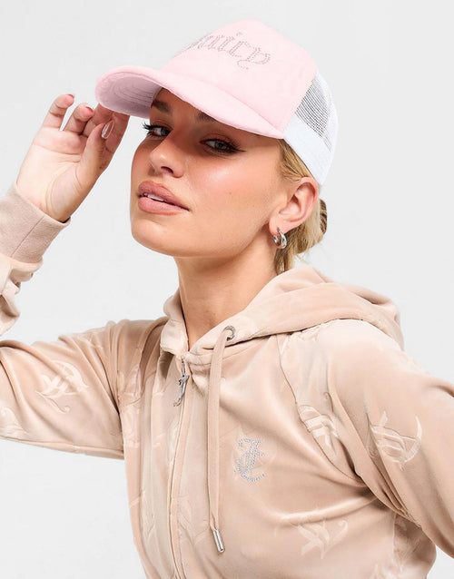 Diamante Velour Cap