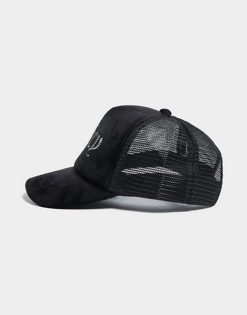 Diamante Velour Trucker Cap