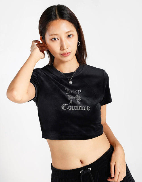 JD Crop Bow T-Shirt