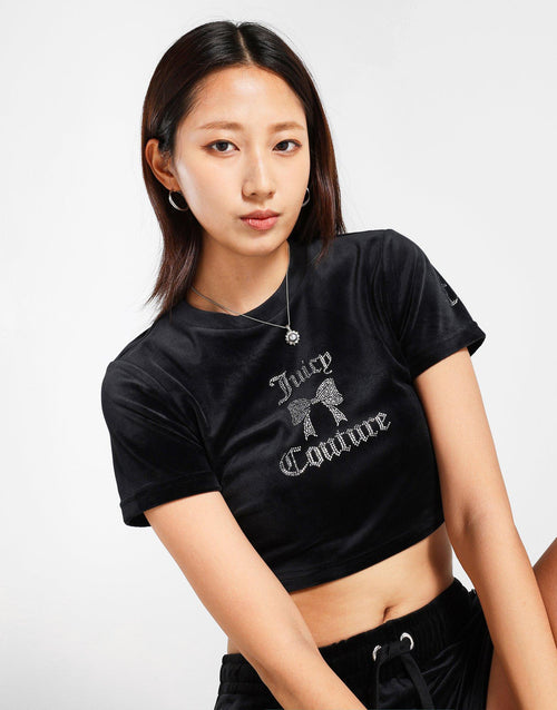 JD Crop Bow T-Shirt