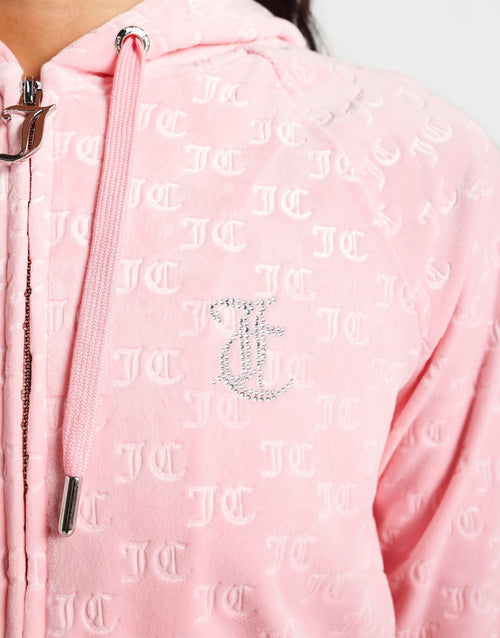 Hooded Full Zip Velour Mini Madi