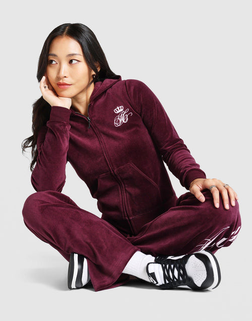 Script Rebelle Ribbed Hoodie