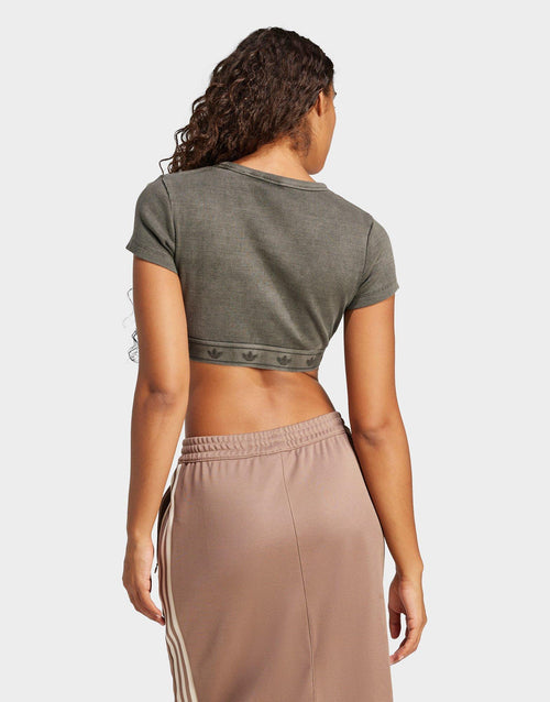 Ribbed Short Sleeve Top