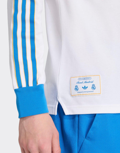 Real Madrid Terrace Icons Long Sleeve Polo Shirt