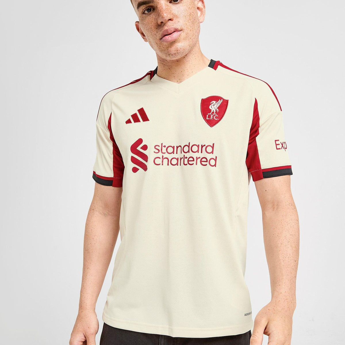 White adidas Liverpool FC 25/26 Away Jersey JD Sports Singapore