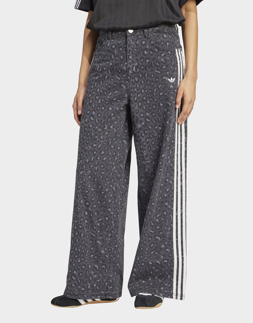 Leopard Print Denim Jeans