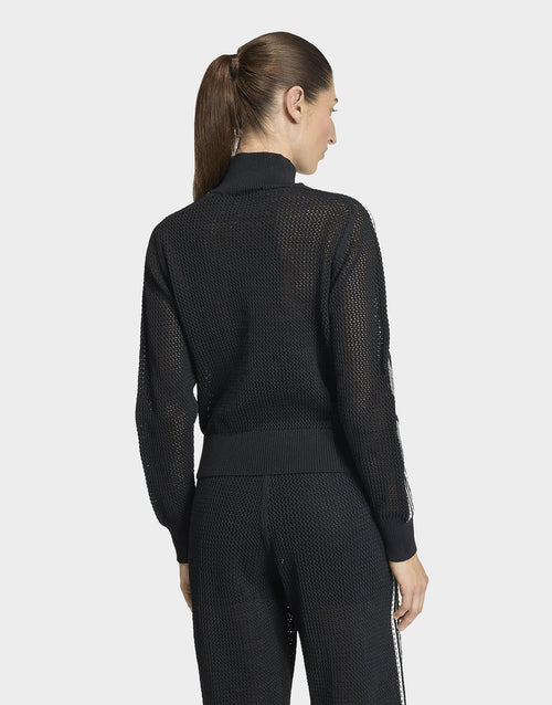 Knitted Crochet Firebird Track Top