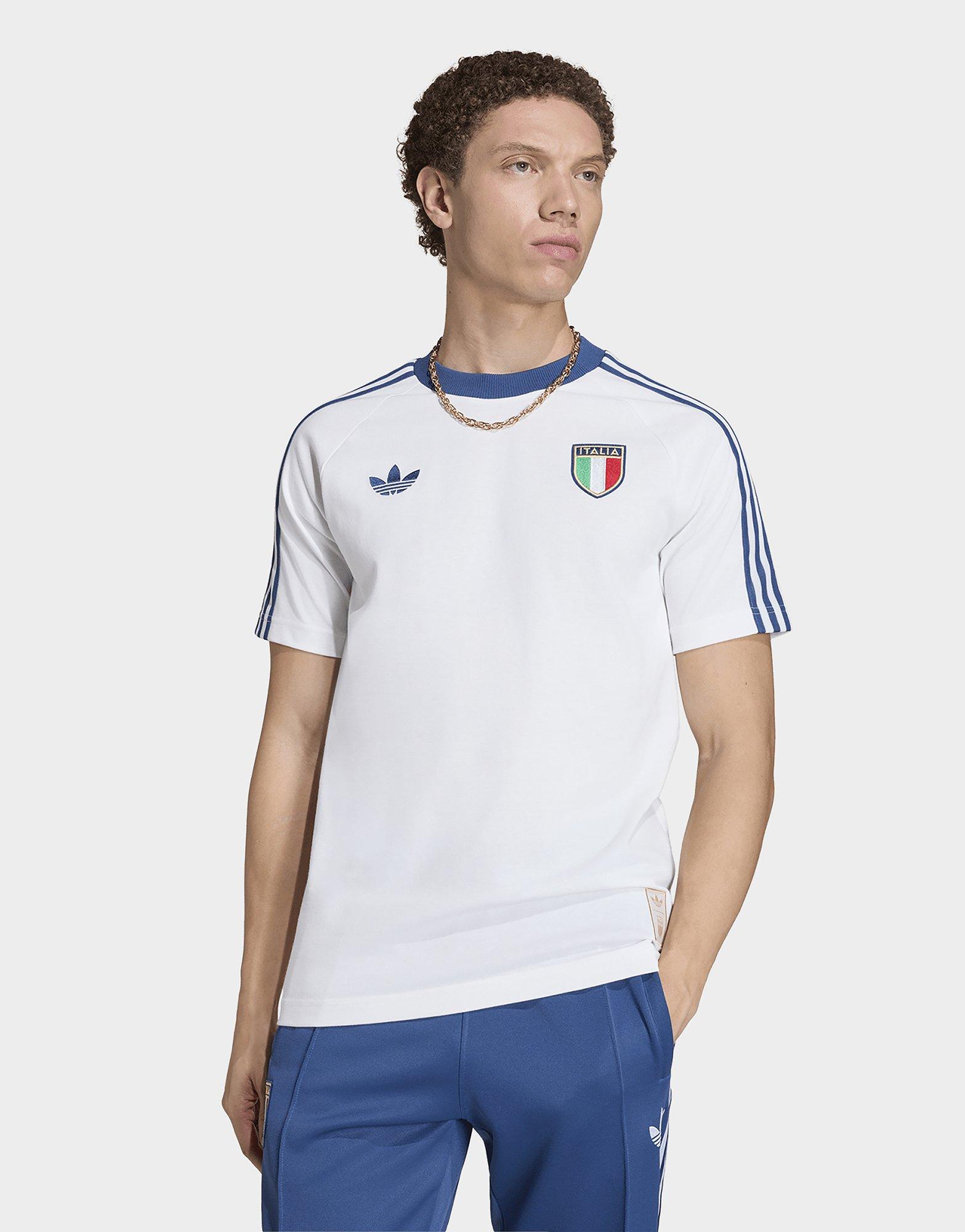 adidas ITALIA シャツ ホワイト　オーセンティック 値下げ⭕️ adidas ITALIA シャツ ホワイト オーセンティック 値下げ⭕️ 【公式通販】