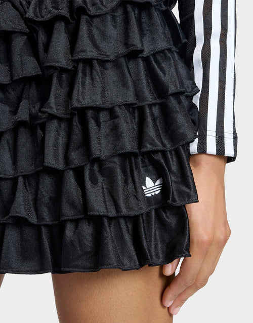 Lace Ruffle Mini Skirt