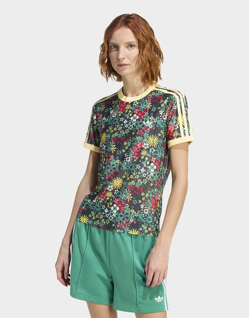 ADIDAS ORIGINALS X LIBERTY LONDON 3 STRIPES TEE