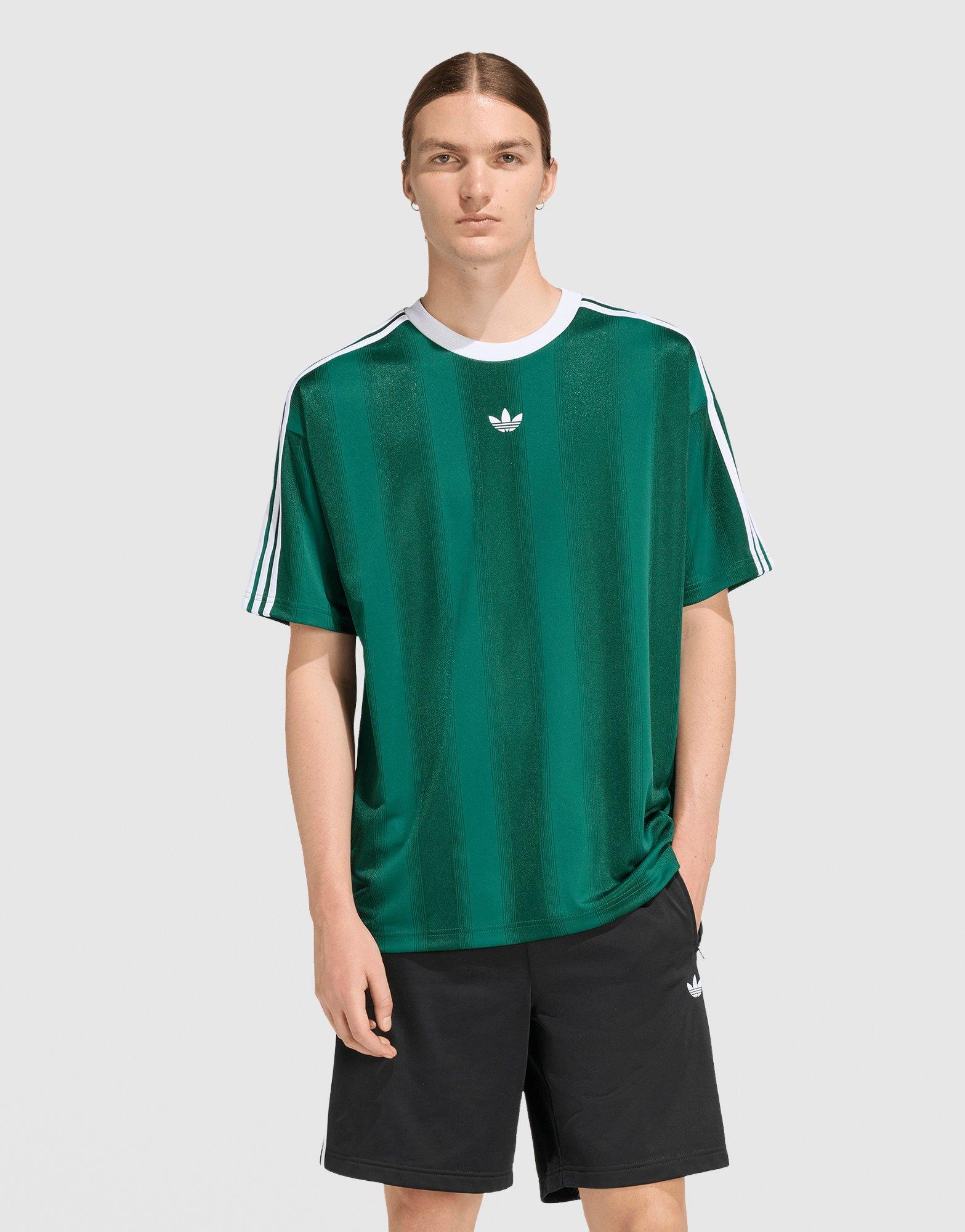 Green adidas Adicolor Jacquard Jersey - JD Sports Singapore