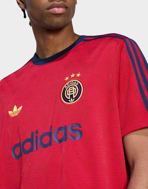 Football Inspired Jacquard Jersey.