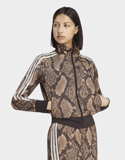 Satin Snake Print Firebird Track Jacket