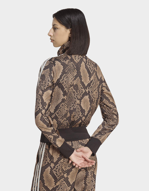 Satin Snake Print Firebird Track Jacket