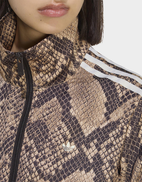 Satin Snake Print Firebird Track Jacket