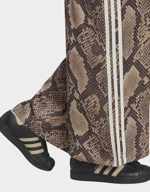 Satin Snake Print Firebird Track Pants