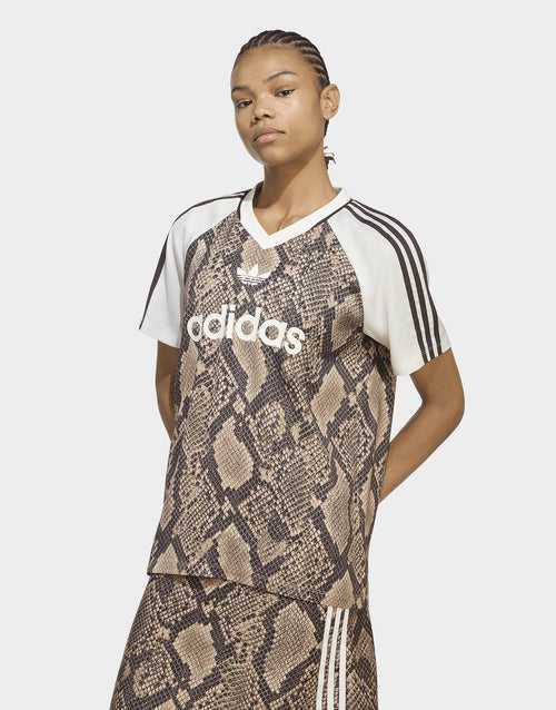 Snake Print Satin Jersey