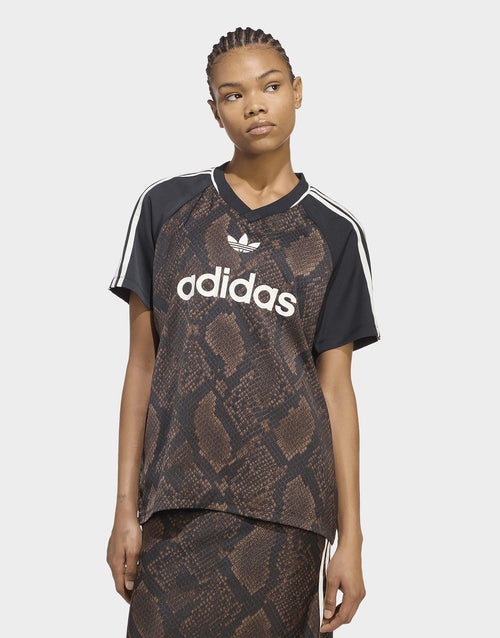 Snake Print Satin Jersey