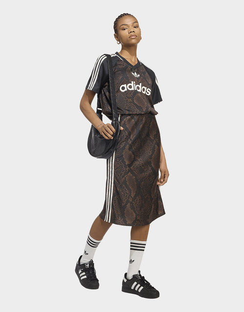 Snake Print Satin Jersey