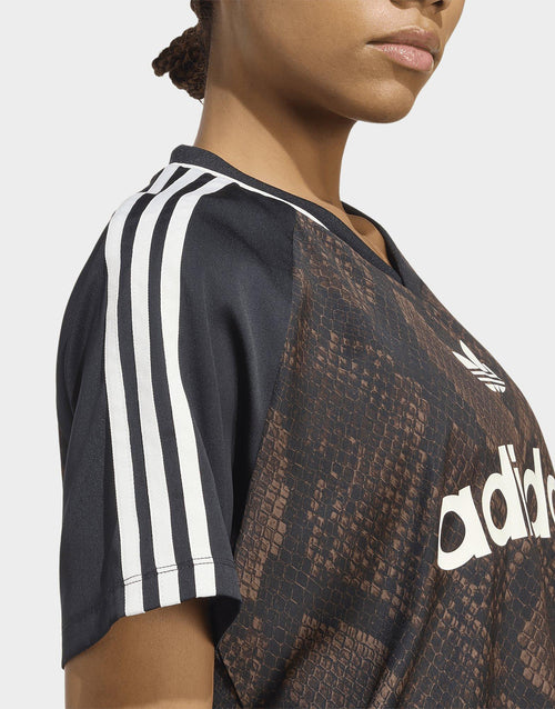 Snake Print Satin Jersey