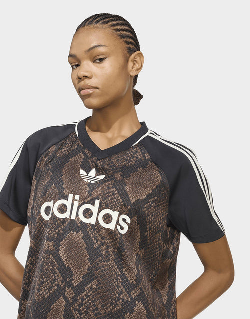 Snake Print Satin Jersey