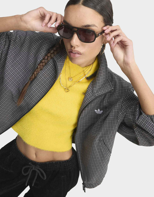 3-Stripes Checks Tartan Track Top