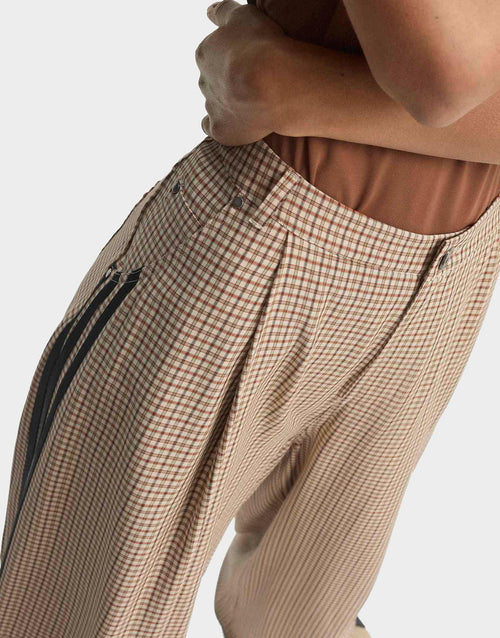 3-Stripes Checks Loose Track Pants