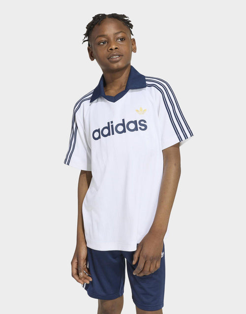 Loose Pinstripe Polo Shirt Junior's