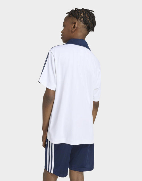 Loose Pinstripe Polo Shirt Junior's