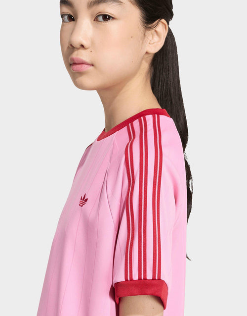 Loose Short Pinstripe T-Shirt Junior's