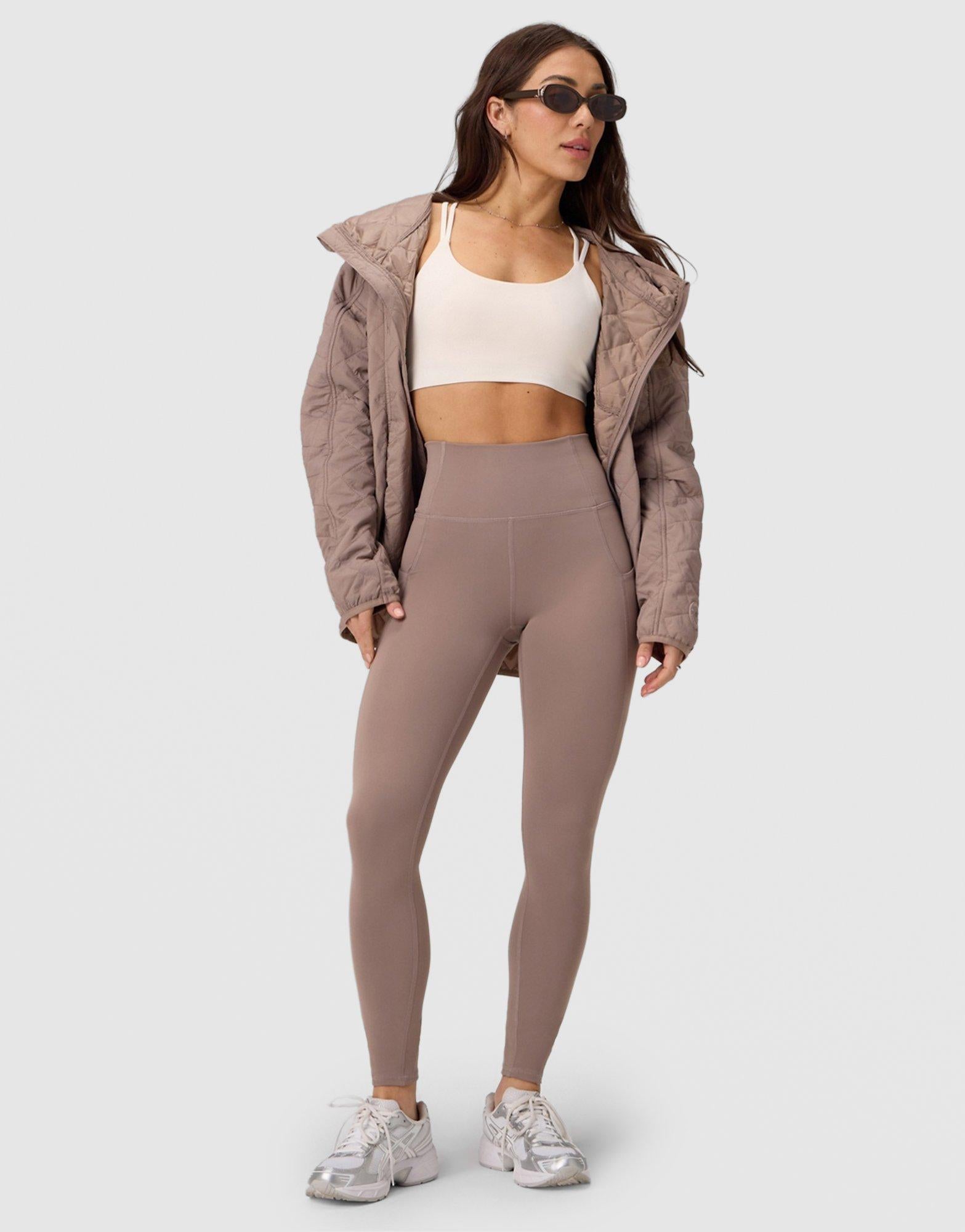 【POOLDE/プールデ】タグつき未使用 Gypsophila Leggings Brown Fabletics Oasis PureLuxe High-Waisted Legging - JD Sports