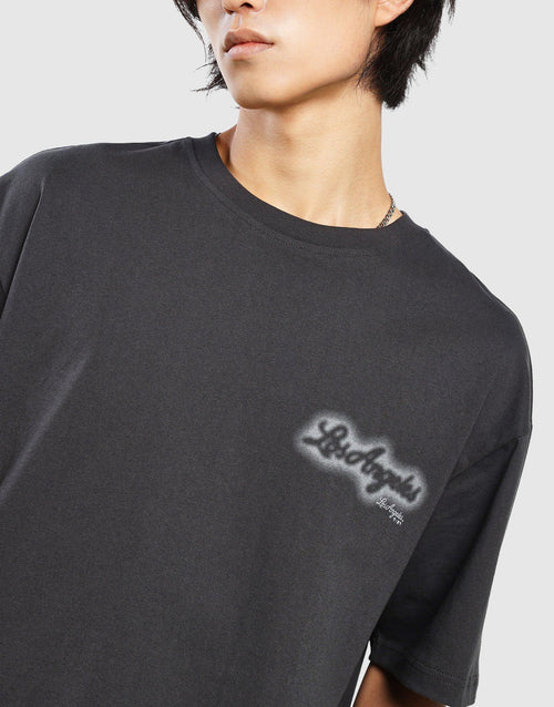 LA Spray Print Box T-Shirt