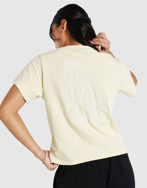 LA Dodgers Lace Appliqué T-Shirt
