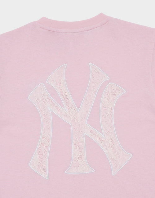 NY Yankees Lace Appliqué T-Shirt