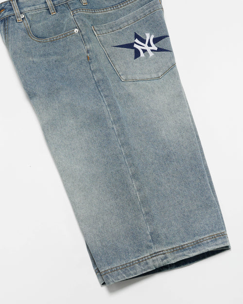Denim NY Yankees Jort