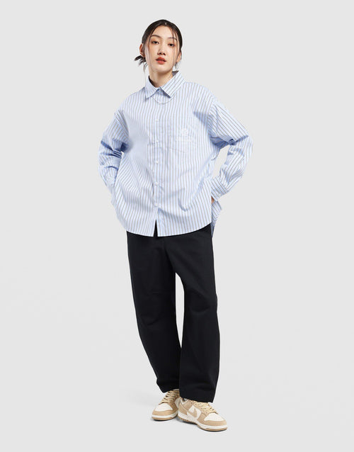 Oversized Striped New York Yankees Shirt
