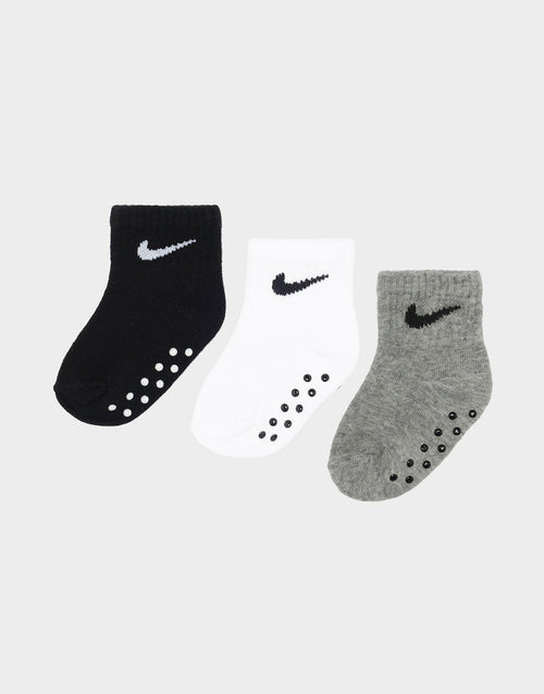 Core Swoosh Gripper Socks 3 Pack Infant's