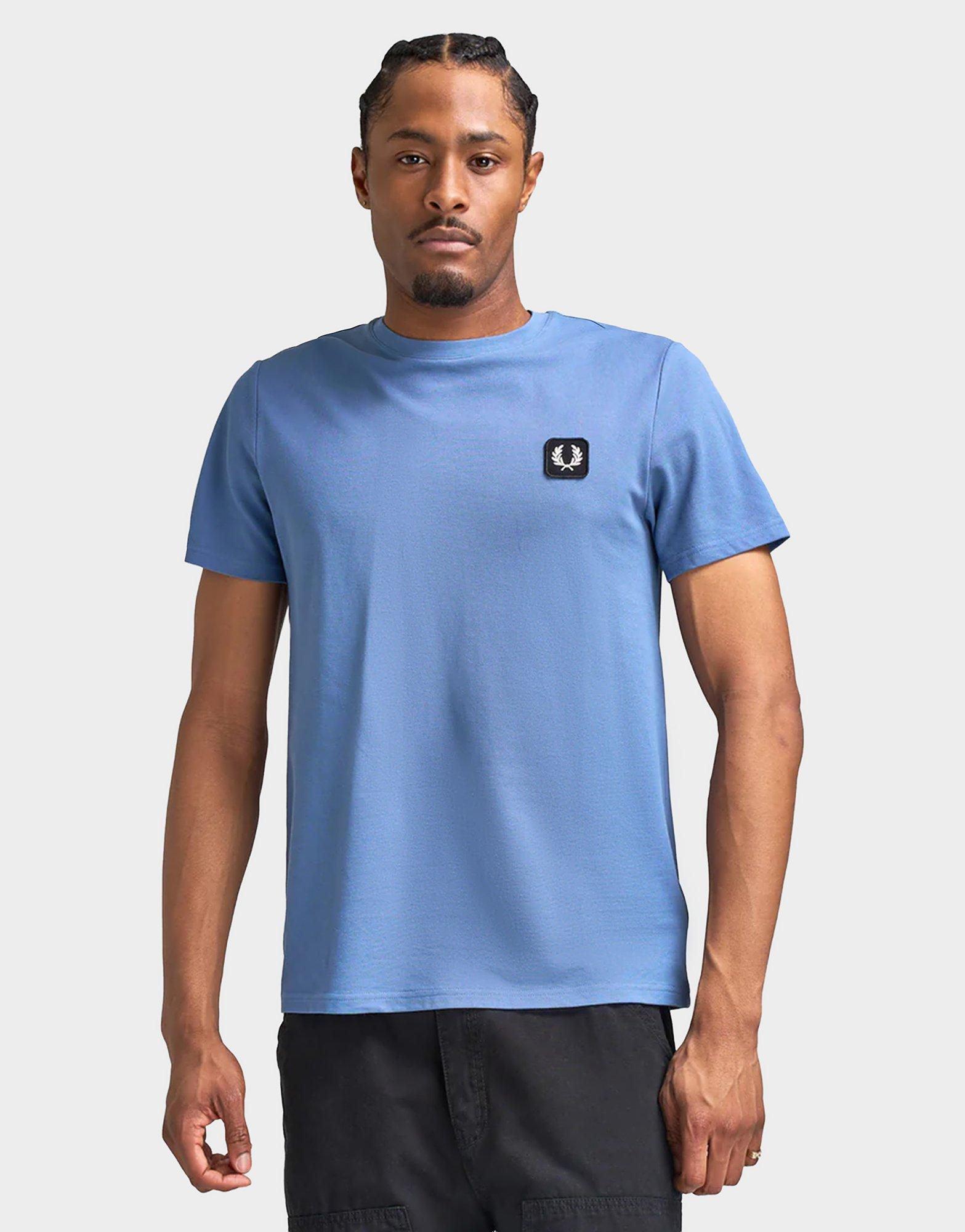Blue Fred Perry Badge T-Shirt - JD Sports Singapore