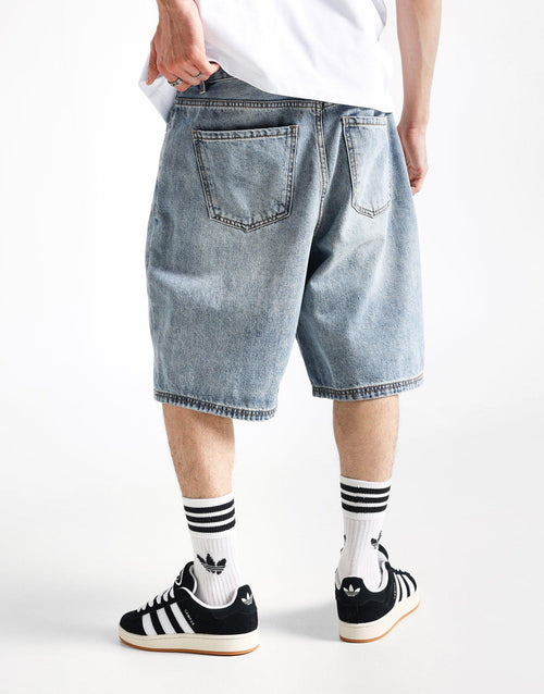 Buddy Straight Washed Denim Shorts